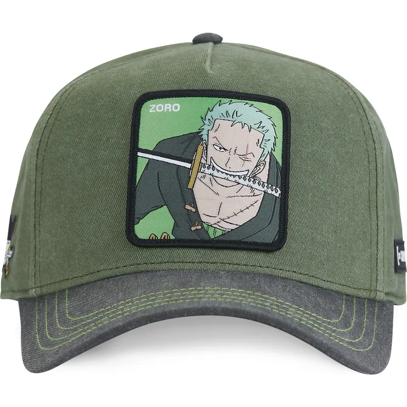 Casquette Premium One Piece - Roronoa Zoro (Logo Sabres & Broderie Luxe)