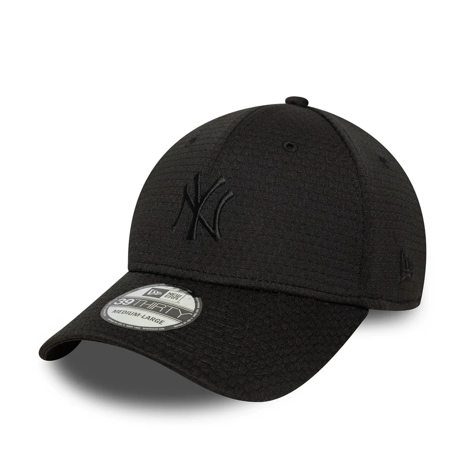 Casquette New York Yankees NY - Modèle Alveo Noir sur Noir (Taille S/M)