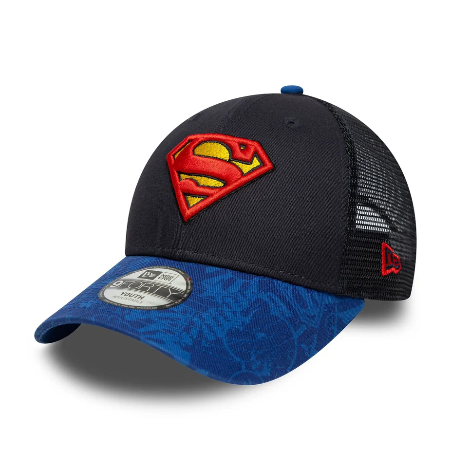 Casquette Enfant Superman - Logo "S" Brodé (Taille Ajustable)