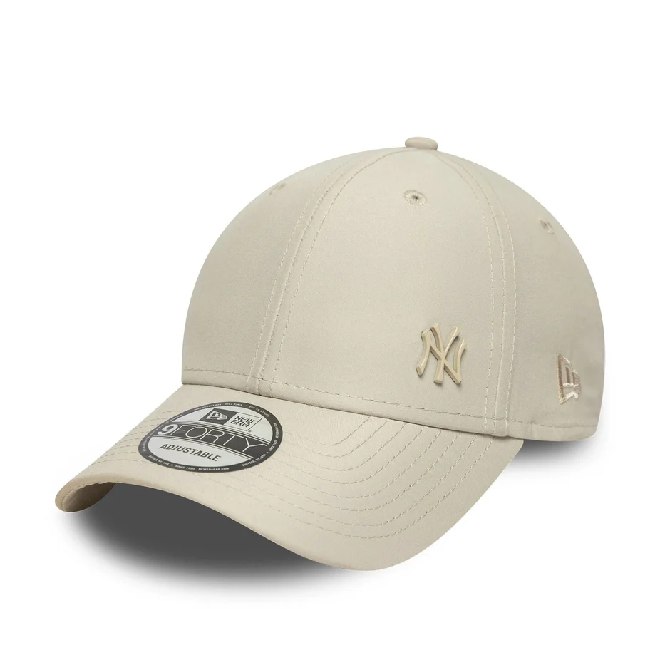 Casquette New York Yankees (NYY) - Beige - Logo Excentré Ton sur Ton