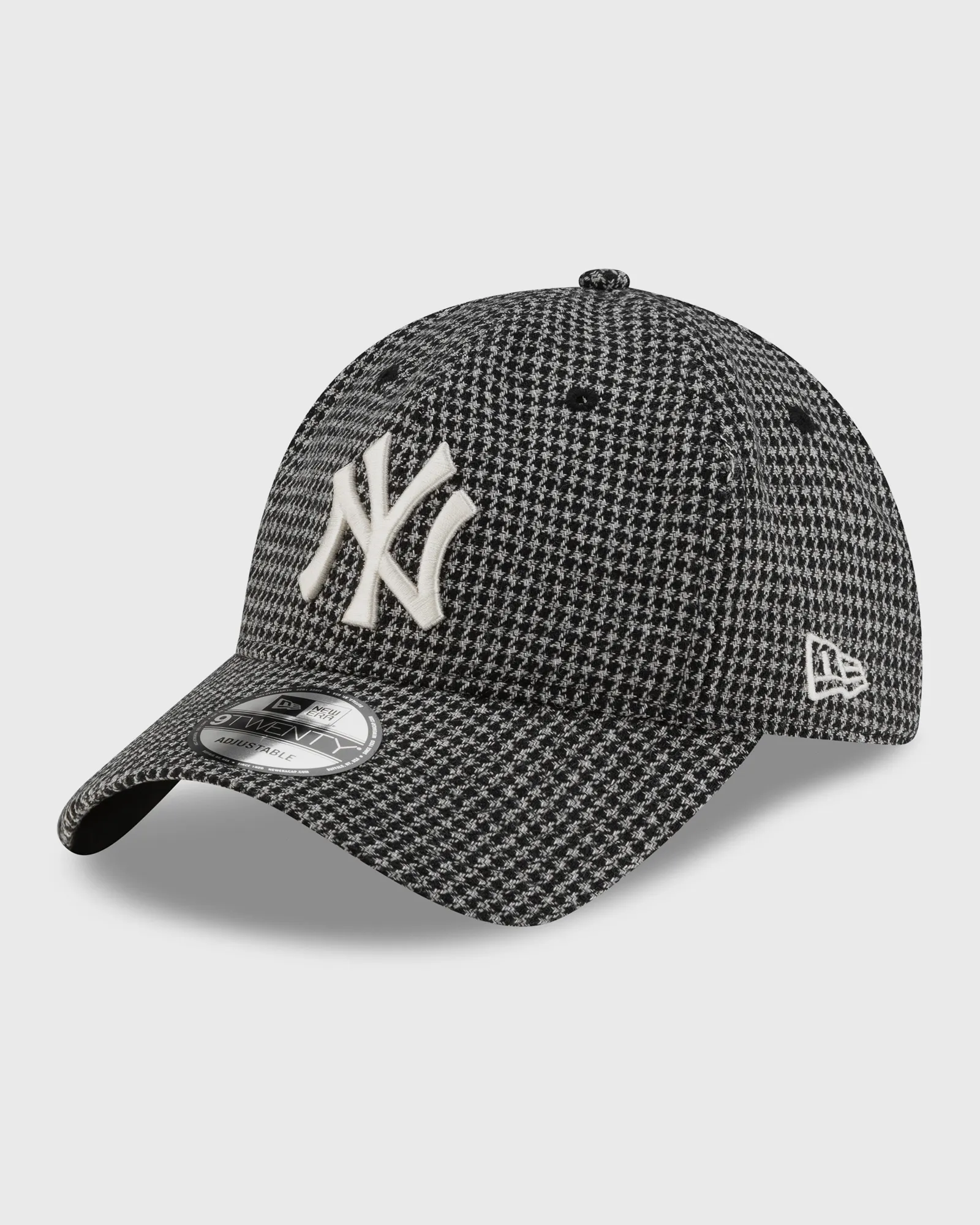 Casquette NY New York Motif Pied-de-poule (Houndstooth) - Noir & Blanc