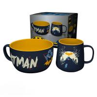 Set Petit-Déjeuner Batman - Mug 250 ml + Bol 600 ml - Céramique