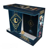Coffret Cadeau League of Legends - Pack 3 Pièces - Verre XXL + Pin's + Carnet A6