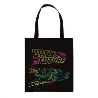 Tote Bag - Retour vers le Futur - DeLorean Néons
