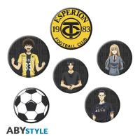 Pack de Badges Ao Ashi - Personnages Principaux (Ashito, Otomo, Togashi)