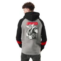 Sweat à Capuche Goldorak - Robot Géant Grendizer - Coloris Gris, Noir & Rouge