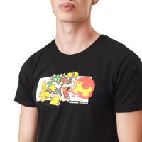 T-shirt Bowser - Super Mario - Design Bandes Tissées sur les Manches - Urban Style