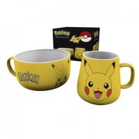 Set Petit-Déjeuner Pokémon - Pikachu & Pokéball : Mug 250 ml + Bol 600 ml