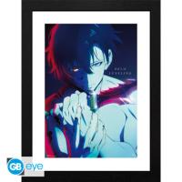 Tirage encadré Solo Leveling - Sung Jinwoo - Shadow Monarch (Monarque des Ombres) - 30 x 40 cm