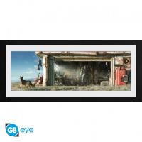 Tirage encadré One Piece - Luffy & l'Équipage au Garage - 30,5 x 76,2 cm