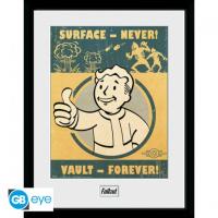 Tirage encadré Fallout - Vault Boy - 30 x 40 cm