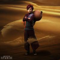 Figurine Naruto Shippuden - Gaara du Désert - 18cm