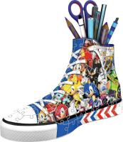 Puzzle 3D Sonic - Forme Sneaker (Basket) - 108 Pièces