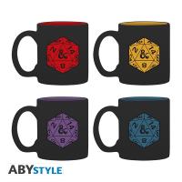 Set de 4 Mini-Mugs Espresso Donjons & Dragons - Dés D20 - 110 ml