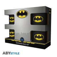 Set de 4 Mini-Mugs Espresso Batman - Logos Iconiques - 110 ml
