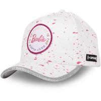 Casquette Barbie Blanche - Logo Rose Brodé (Style Vintage & Chic)