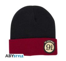 Bonnet Harry Potter Quai 9 3/4 - Logo Platform 9 3/4 - Bordeaux et Noir