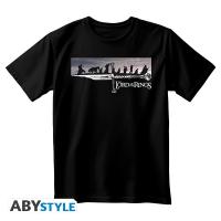 T-shirt Le Seigneur des Anneaux - La Communauté de l'Anneau - Noir - Design Silhouettes