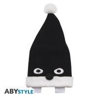 Bonnet de Nuit Naruto Uzumaki - Réplique Fidèle - Noir & Blanc avec Pompon