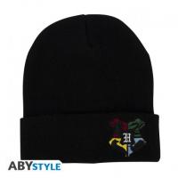 Bonnet Harry Potter Poudlard - Écusson École de Magie Brodé - Noir 