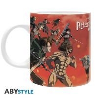 Mug L'Attaque des Titans - Scène de Bataille - 320 ml - Eren vs Titans