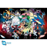 Poster Maxi Pokémon - Méga-Évolution (Lucario, Dracaufeu, Mewtwo...) - 91,5 x 61 cm