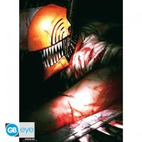 Posters Chainsaw Man - Style Chibi (Denji, Power, Aki, Pochita) - 52 x 38 cm