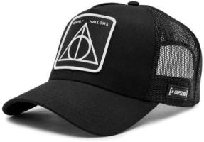 Casquette Harry Potter - Les Reliques de la Mort (Logo Argenté/Noir)